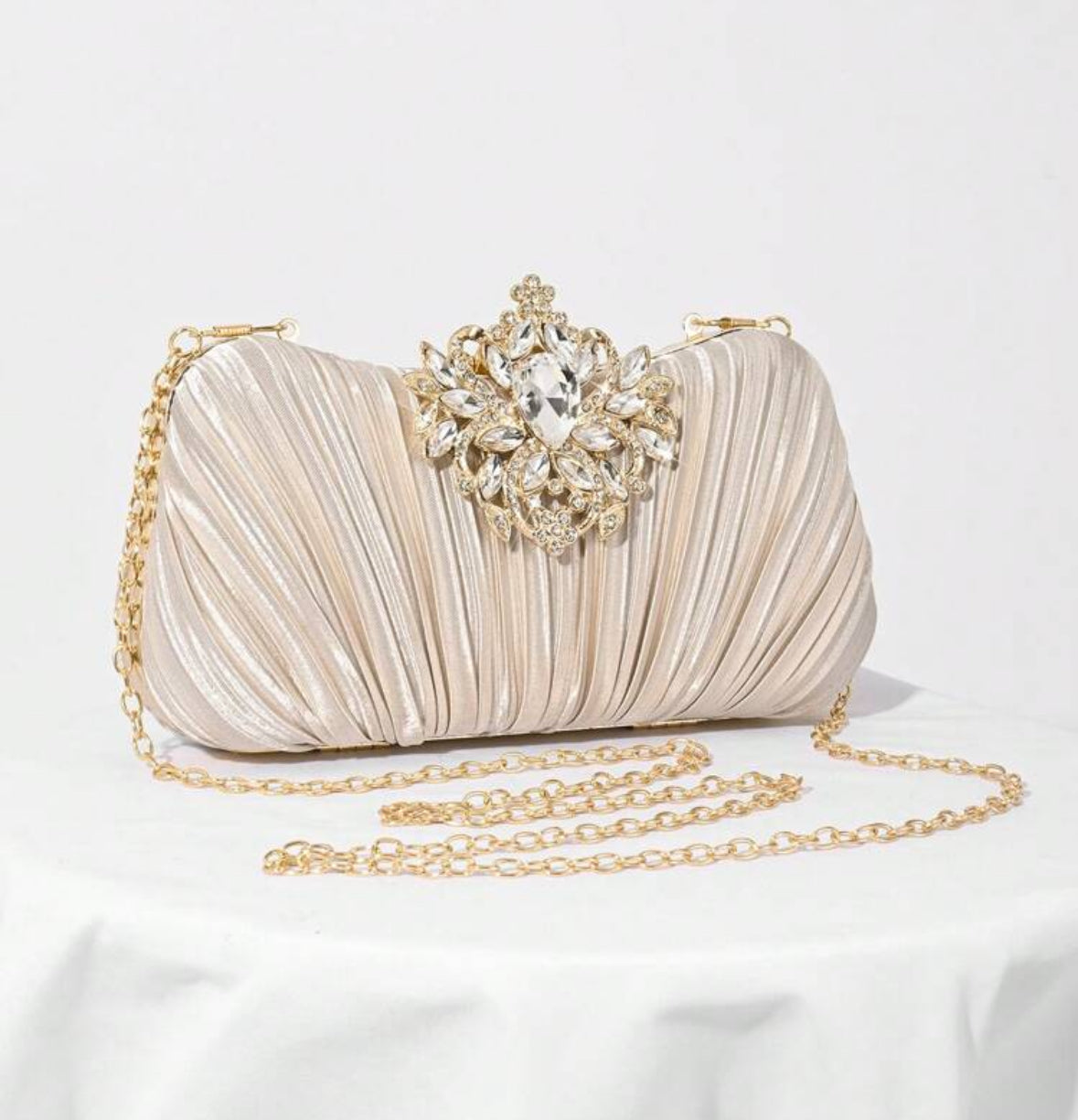clutch goud diamanten chique party