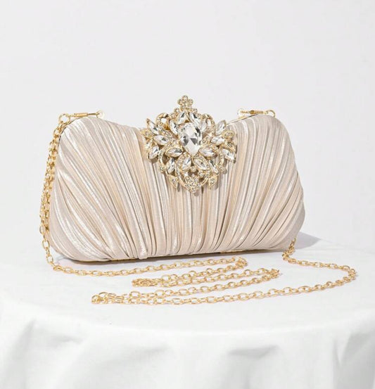 clutch goud diamanten chique party